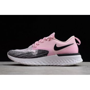 2019 Wmns Nike Odyssey React Flyknit 2 Pink Black-White AH1016-601 Shoes